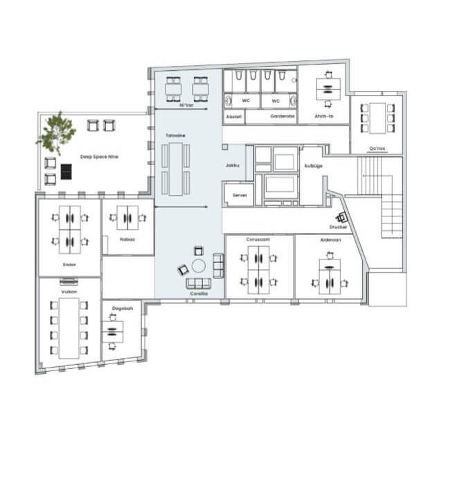 Example of a floor plan transfer: AFTER