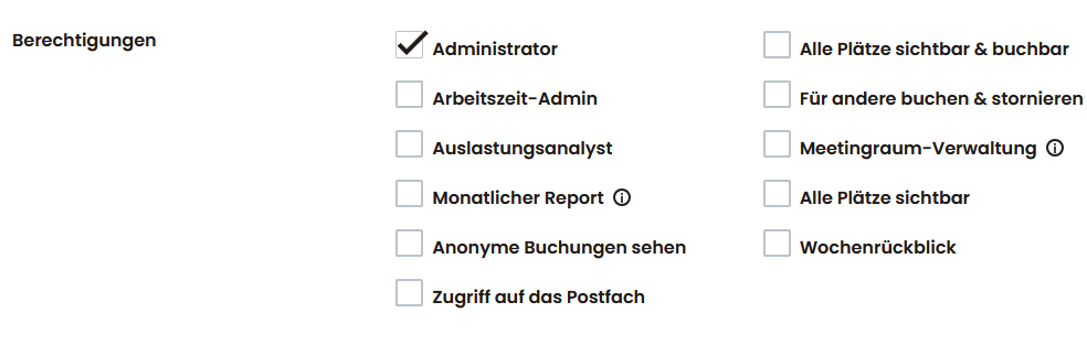 Grundrissansicht mit belegten, freien und reservierten Arbeitsplätzen sowie Raumbezeichnungen.